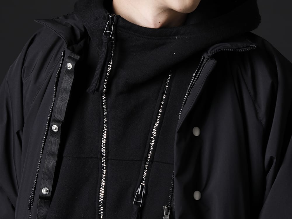 ディーハイゲン 2022-23AW - サルエルシルエットが特徴的なオールインワン。 - ST107-0922A(ヘビーコットンジャージダブルジップフーデッド オールインワン) - 3-006