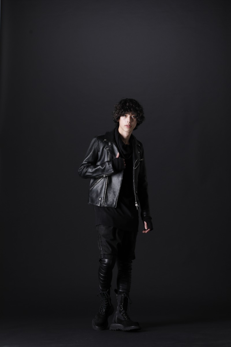 GalaabenD x kiryuyrik 2022-23AW All Black Biker Styling