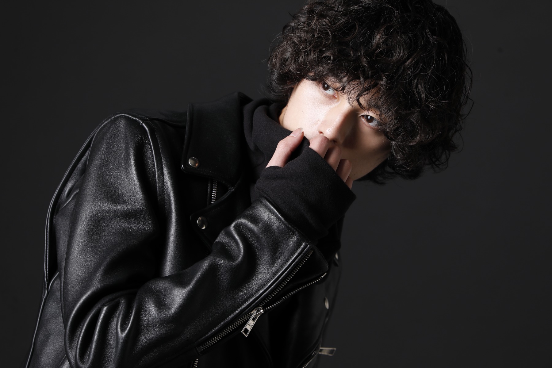 GalaabenD / kiryuyrik 2023AW - GalabenD's classy double rider jacket - 87115208(Motorcycle Jacket) KO-HT19-060(Smooth Brushed Loose High Neck) - 2-009