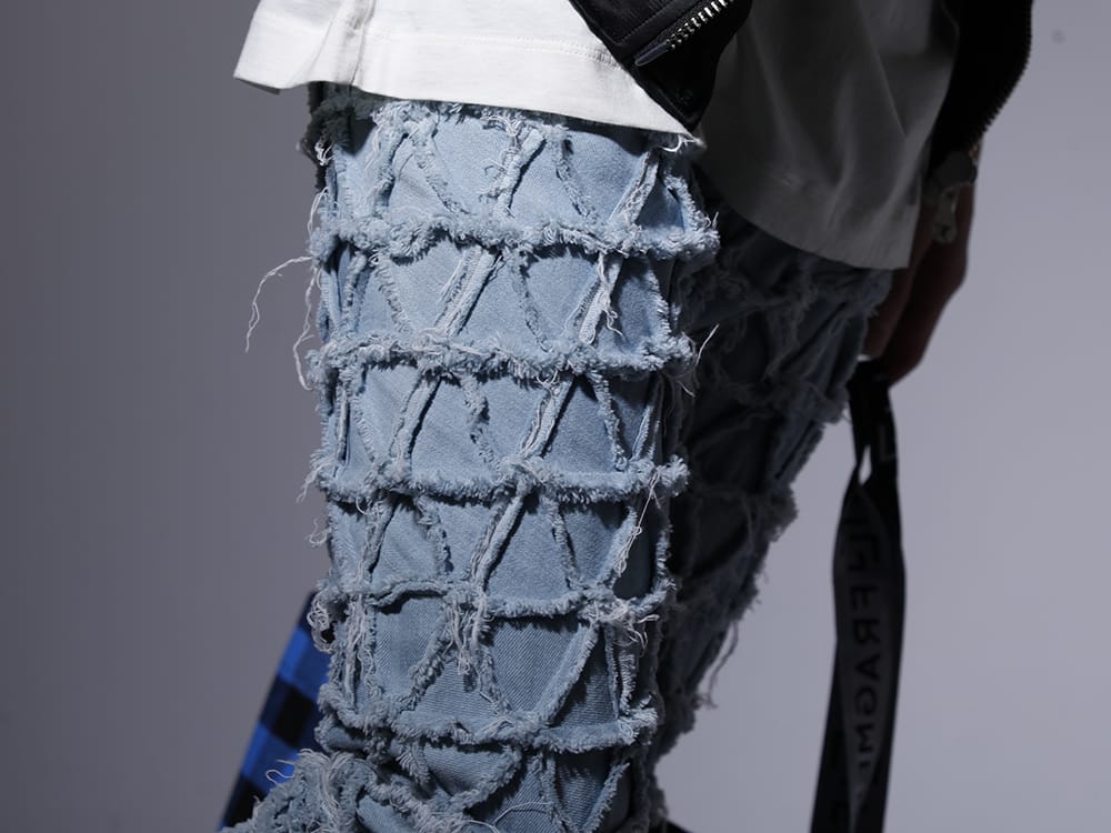 フェノメノン 2023SS - 職人技により、こだわり抜かれた至極の1本 - ILLPT22A-009-lt-indigo(デルタ デニムパンツ ライトインディゴ) - 3-004