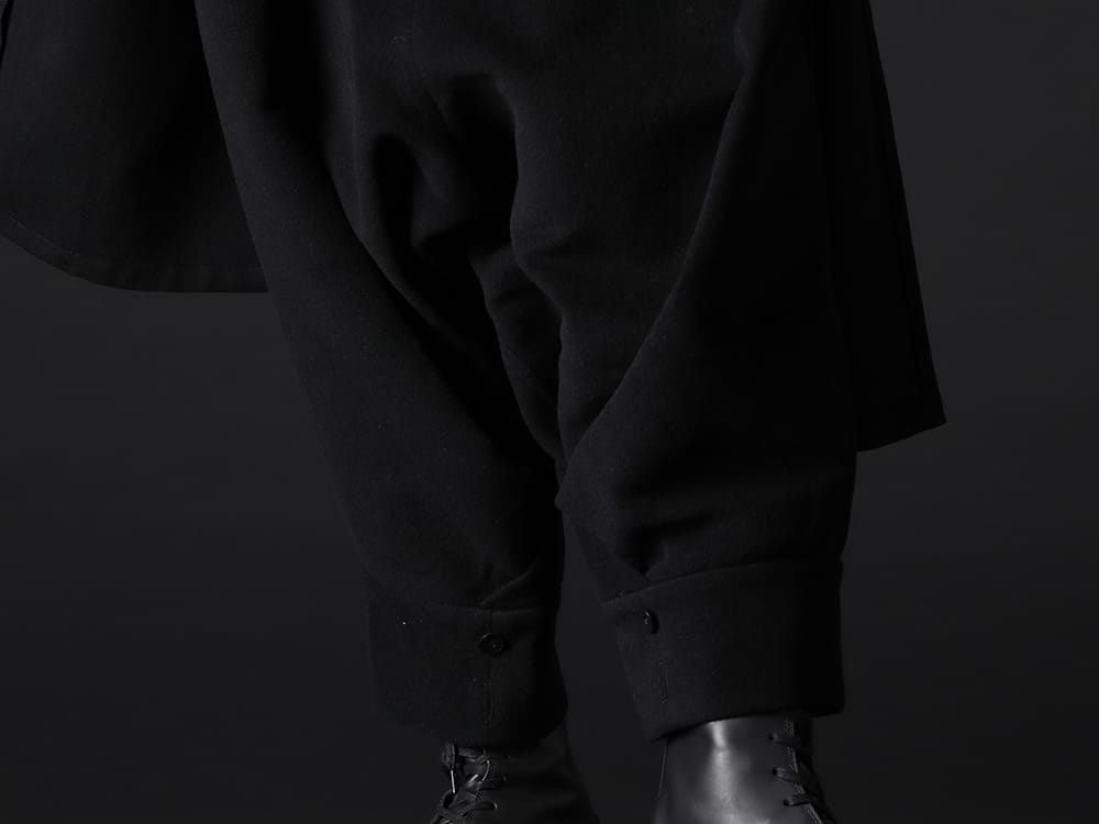 ユリウス 2022-23AW  - ふんわりとした印象を与えるクロップドパンツ - 767PAM4(ツイステッド トラウザー) - 3-005