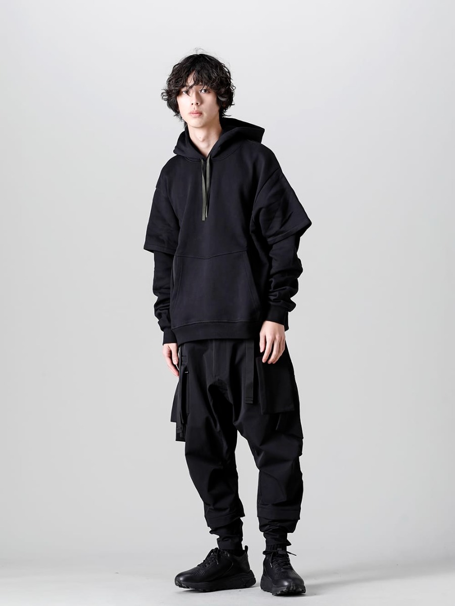 ACRONYM - アクロニウム 2022-23AW 見出し4 - S34-PR - Sweat Hoodie - P23A-DS-Black - Wide Trousers Black - SCV186C016 Black - ナイト ラン ライト Black  4-001