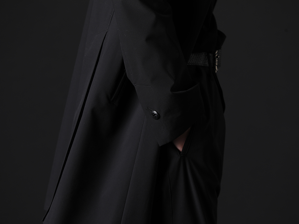 THE ONENESS / kiryuyrik / JULIUS 2023AW - Elegant tailoring made with eco-friendly materials - OB-OHJ04-901(Recycled PEs Leather Combi Jacket) 817CPM3-M(Cotton/Modal Jersey Short Sleeve T-Shirt) 817ACU15-silver(Chain Necklace Silver) OB-PEACE01-01(SGZ-PEACE Nacklace) - 2-001