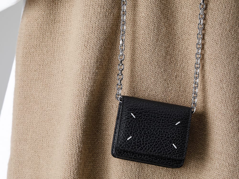 Maison Margiela - メゾン マルジェラ 2023SS 見出し2  - SA3UI0009 - スモール チェーン ウォレット - SI1TH0001-Beige - ストール Beige - S50KA0530 - ドローストリング パンツ 2-004