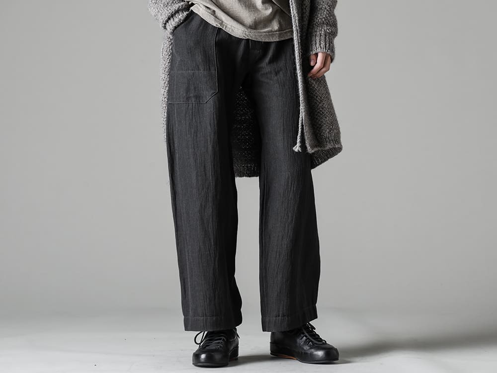 Norwegian Rain-ノルウェージャンレイン 22-23AW(秋冬) スタイリング - FEIT クラシックロー ベーシックデザイン故にどんなスタイルにもマッチするレザースニーカー TROUSERS#67-トラウザー #67 スミ ウール/リネン ツイル - Handsewn-Classic-Lo-ハンドソーン クラシック ロー 4-001