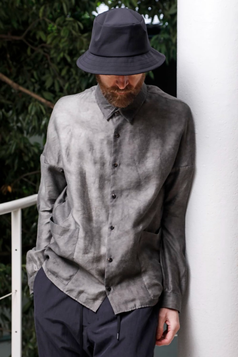 DEVOA(デヴォア) 23SS(春夏) SHN-MSLR シャツ モダール シルク 5-003