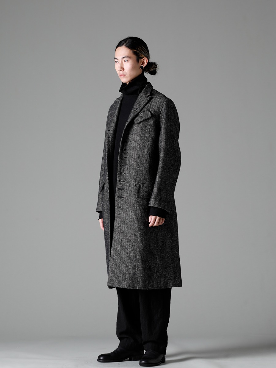 KLASICA(クラシカ) 22-23AW(秋冬) 様々なファッションに起用されるヘリンボーン生地 - 22C-38LCT-SIGLO オールド コート - クラシック ヘリンボーン - TTW-jw-blk ウールジョーゼットボトルネック ブラック - villa-b-22-23aw ワイド イージー パンツ - 988X バックジップミドルブーツ - ホースフルグレインレザー - 988X 1-001