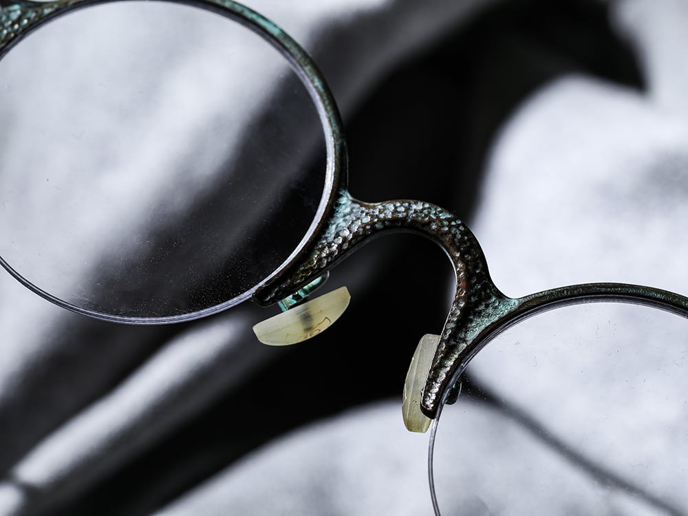 RIGARDS 22-23AW Unique yet beautiful blue rust processing - RG0131CU-Vintage-Jade RG0131CU VINTAGE JADE / CLEAR - HAND HAMMERED 1-003