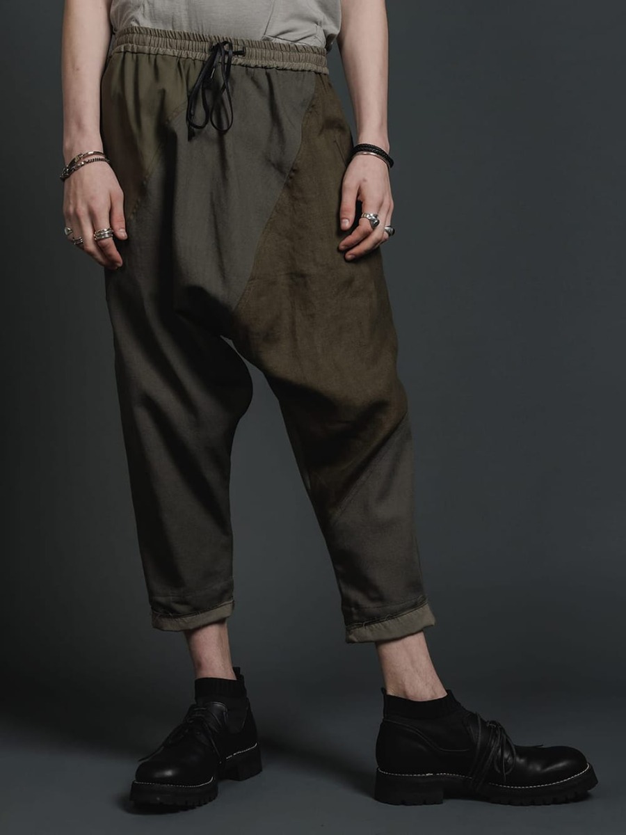 The Viridi-anne - ザ ヴィリジアン 2023SS フラグメント ドロップクロッチ トラウザー 8-002