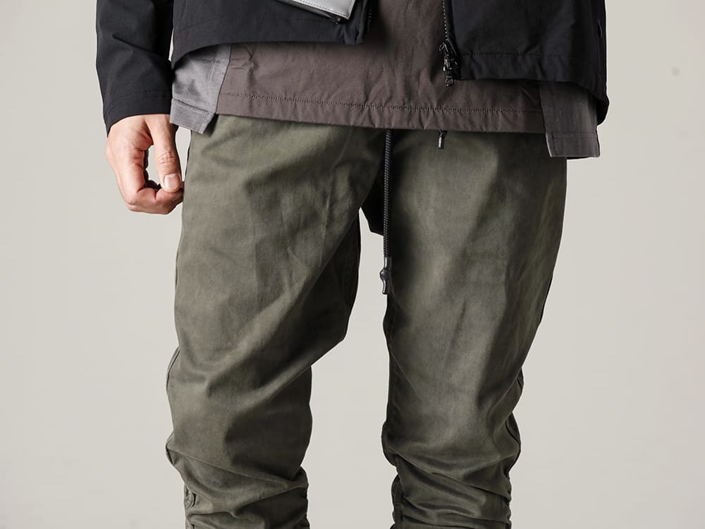 RIPVANWINKLE 23SS Zippered pants with a unique texture, motorcycle easy - RB-401-Trail-T Selenium Gray - RB-410-Motorcycle Easy D.Khaki 3-004
