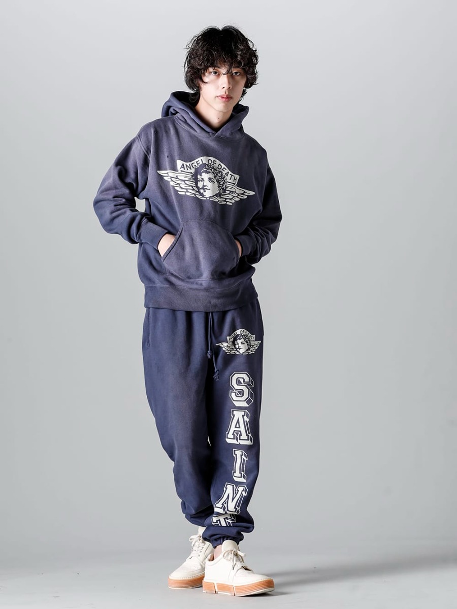 セントマイケル 2023SS - ©️SAINT M×××××× 2023春夏コレクションより新作アイテムがリリース！只今より通販にて販売開始です！ - SM-S23-0000-049(エンジェル フーディー) SM-S23-0000-054(エンジェル スウェットパンツ) - 2-001