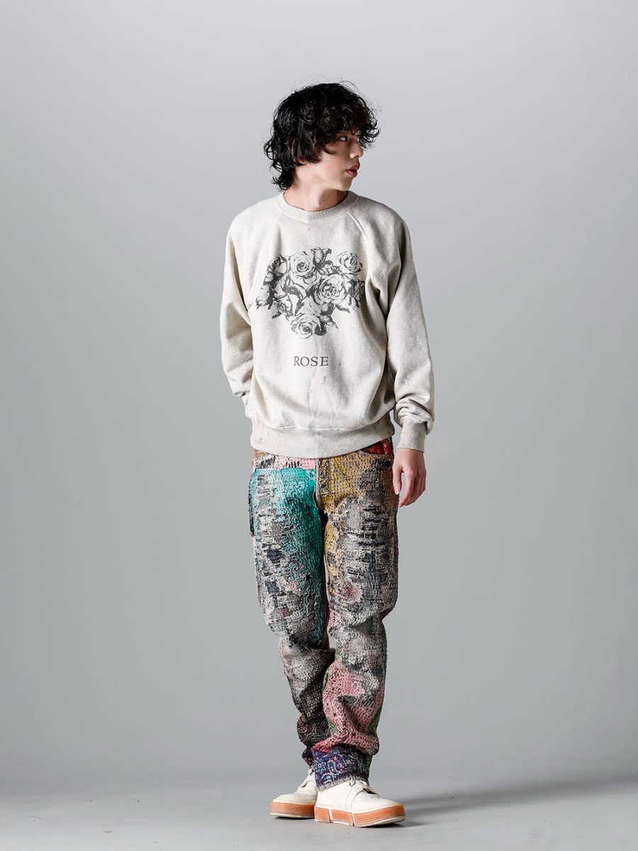 セントマイケル 2023SS - ©SAINT M××××××(セントマイケル) 2023春夏コレクションより第１弾目のアイテムがリリース！1/21(土)午前10時より通販にて販売開始です！ - SM-S23-0000-042(ローズ スウェットシャツ) - 2-003