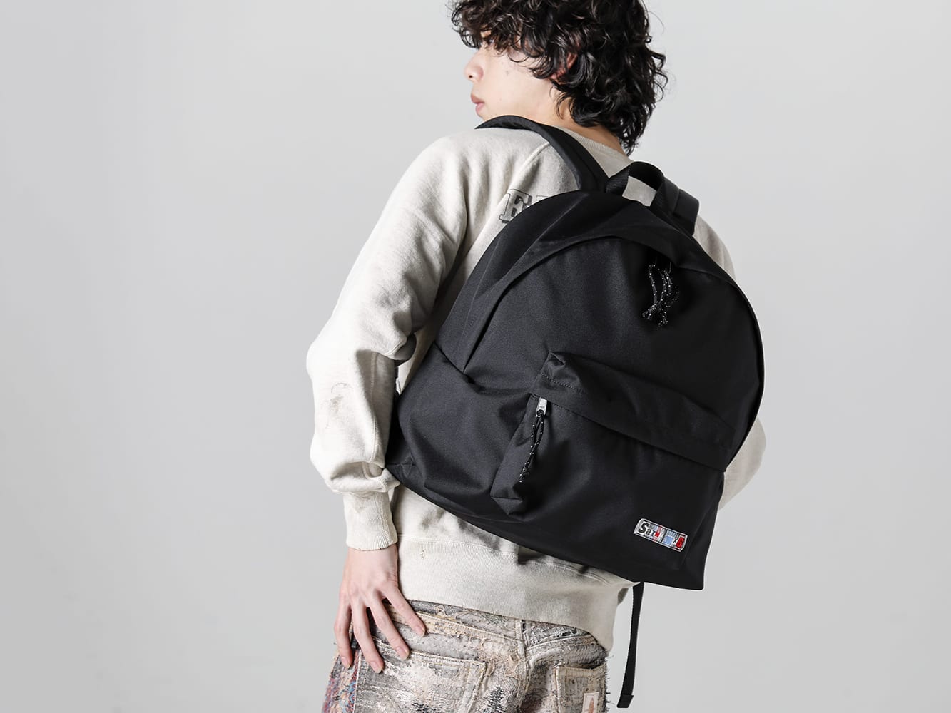 セントマイケル 2023SS - ©SAINT M××××××(セントマイケル) 2023春夏コレクションより第１弾目のアイテムがリリース！1/21(土)午前10時より通販にて販売開始です！ - SM-S23-0000-077(バックパック バッグ (L) ブラック) - 2-004