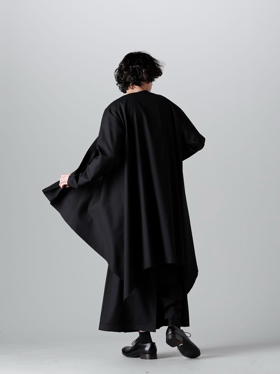 グラウンドワイ 2023SS - Ground Y(グラウンドワイ) 2023SSコレクション デリバリースタート！只今より店頭・通販共に販売開始！ - GA-D06-100(ロング丈ドレープジャケット) GI-T05-016(レフトオニオン Tシャツ) GA-P22-100(ハカマパンツ) - 1-003