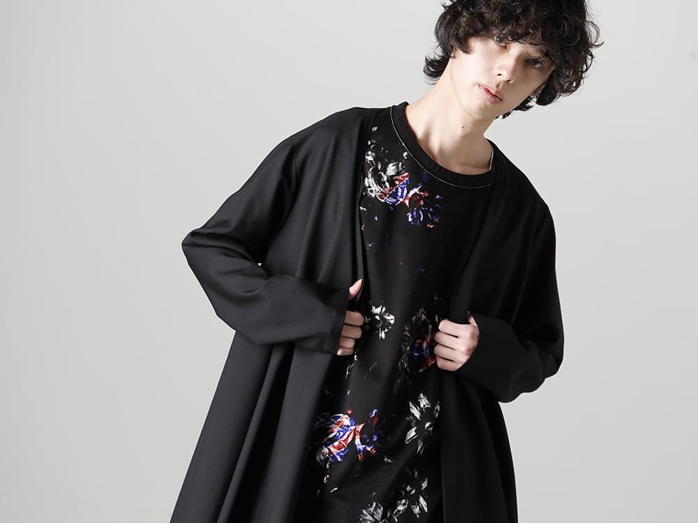 グラウンドワイ 2023SS - Ground Y(グラウンドワイ) 2023SSコレクション デリバリースタート！只今より店頭・通販共に販売開始！ - GA-D06-100(ロング丈ドレープジャケット) GI-T05-016(レフトオニオン Tシャツ) - 1-004