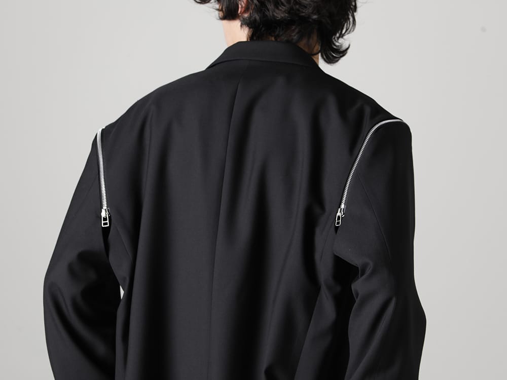 グラウンドワイ 2023SS - Ground Y(グラウンドワイ) 2023SSコレクション デリバリースタート！只今より店頭・通販共に販売開始！ - GI-J09-100(ショルダージップ ジャケット) - 3-006