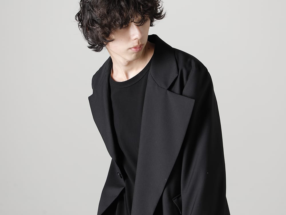 グラウンドワイ 2023SS - Ground Y(グラウンドワイ) 2023SSコレクション デリバリースタート！只今より店頭・通販共に販売開始！ - GA-J01-100-Classic(アシンメトリージャケット) GA-T31-040(ジャンボ Tシャツ) - 4-004