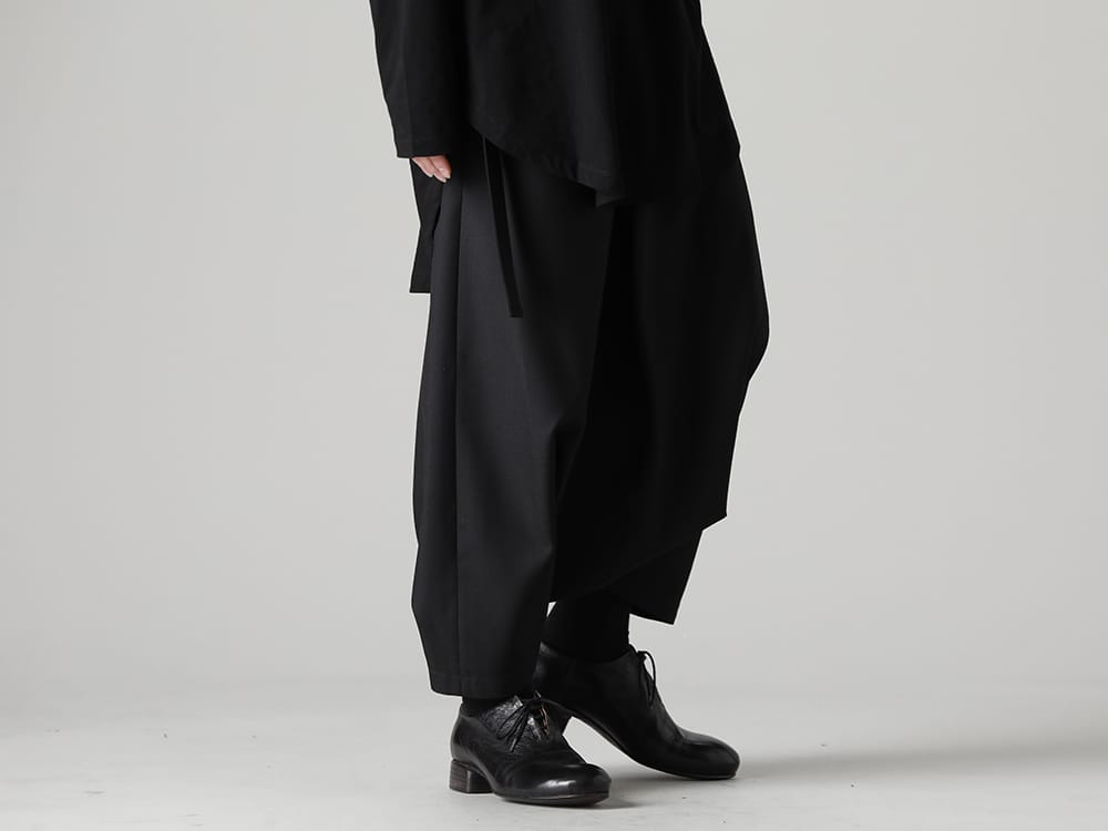 グラウンドワイ 2023SS - Ground Y(グラウンドワイ) 2023SSコレクション デリバリースタート！只今より店頭・通販共に販売開始！ - GI-P02-100(フロントタック サルエルパンツ) - 5-007