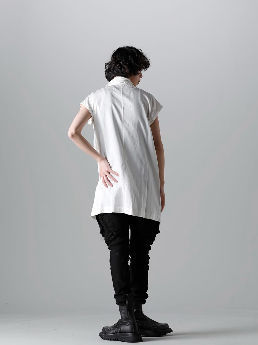 ユリウス 2023SS - JULIUS(ユリウス) 2023SSコレクションより第2弾目のアイテムがデリバリー！只今より店頭・通販共に販売スタート！ - 819SHM3-offwhite(レーヨン/コットン クロス ドレープネック プルオーバー オフホワイト) - 1-008