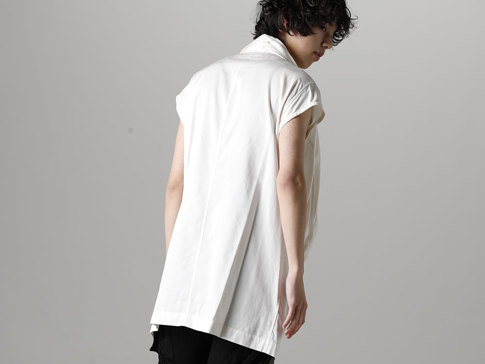 ユリウス 2023SS - JULIUS(ユリウス) 2023SSコレクションより第2弾目のアイテムがデリバリー！只今より店頭・通販共に販売スタート！ - 819SHM3-offwhite(レーヨン/コットン クロス ドレープネック プルオーバー オフホワイト) - 1-010