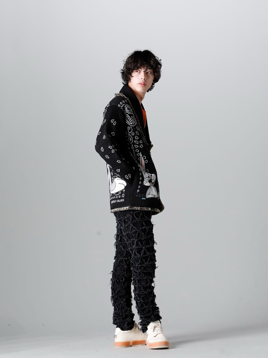 アラヌイ 2023SS - 今季より取り扱いの開始するALANUI(アラヌイ)よりデリバリーがスタート！2023SSコレクションではLooney Tunes(ルーニー・テューンズ)とのコラボレーションアイテムが登場！只今より店頭・通販共に販売開始！ - LMHS23-047(ルーニー・テューンズ × アラヌイ バッグス・バニー バンダナカーディガン) - 1-011