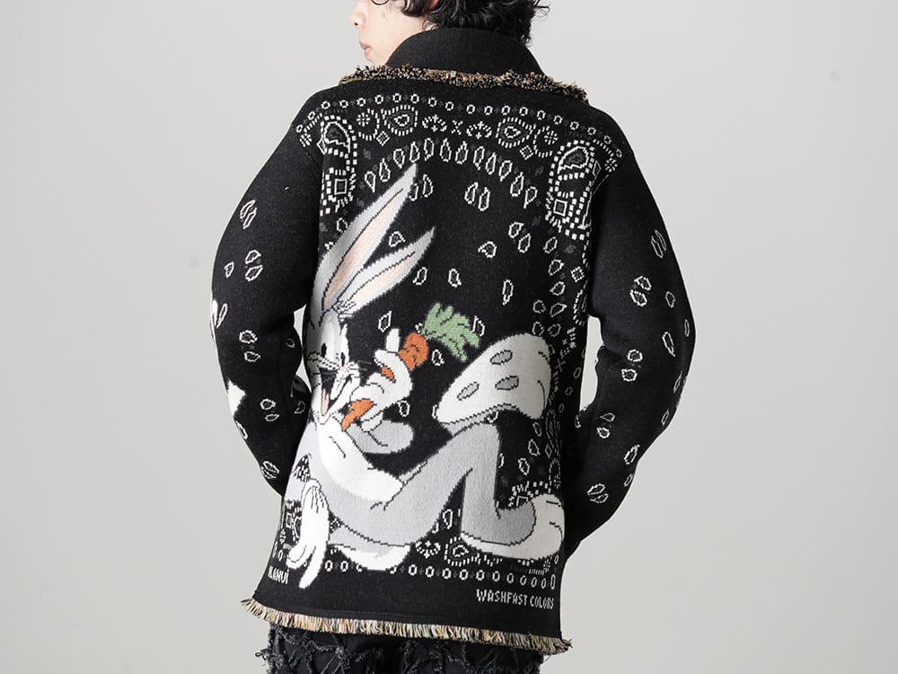 アラヌイ 2023SS - 今季より取り扱いの開始するALANUI(アラヌイ)よりデリバリーがスタート！2023SSコレクションではLooney Tunes(ルーニー・テューンズ)とのコラボレーションアイテムが登場！只今より店頭・通販共に販売開始！ - LMHS23-047(ルーニー・テューンズ × アラヌイ バッグス・バニー バンダナカーディガン) - 1-014