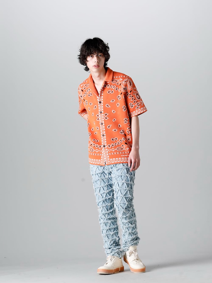 アラヌイ 2023SS - 今季より取り扱いの開始するALANUI(アラヌイ)よりデリバリーがスタート！2023SSコレクションではLooney Tunes(ルーニー・テューンズ)とのコラボレーションアイテムが登場！只今より店頭・通販共に販売開始！ - LMHS23-019(バンダナ ピケットシャツ タイガーリリー) - 2-001