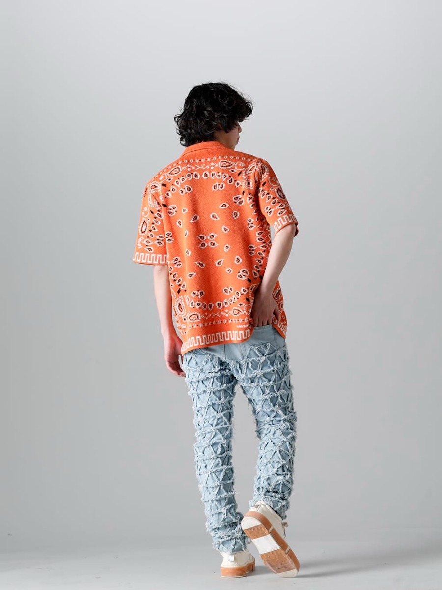 アラヌイ 2023SS - 今季より取り扱いの開始するALANUI(アラヌイ)よりデリバリーがスタート！2023SSコレクションではLooney Tunes(ルーニー・テューンズ)とのコラボレーションアイテムが登場！只今より店頭・通販共に販売開始！ - LMHS23-019(バンダナ ピケットシャツ タイガーリリー) - 2-003