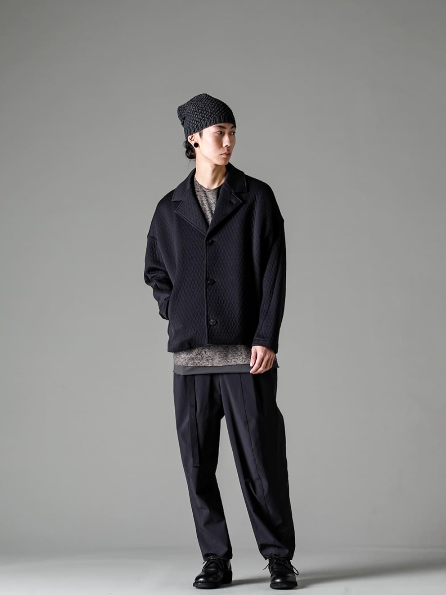 DEVOA(デヴォア) The Viridi-anne(ザ ヴィリジアン) WERKSTATT:MÜNCHEN(ワークスタッド ミュンヘン) GUIDI(グイディ) 23SS(春夏) 4つのブランドをミックスしたリラックスしたカジュアルなスタイル - JKK-DKAJ ジャケット キルトコットン / ポリエステル CSC-SBML ロング スリーブ リネン ジャージー VI-3562-04-Black 撥水加工 ストレッチ ワイドパンツ ブラック 792Z クラシック ダービーシューズ レースアップ ダブルソール - ホース フルグレイン - 792Z M8050-RH-Anthracite キャップ モス アンスラサイト 1-001