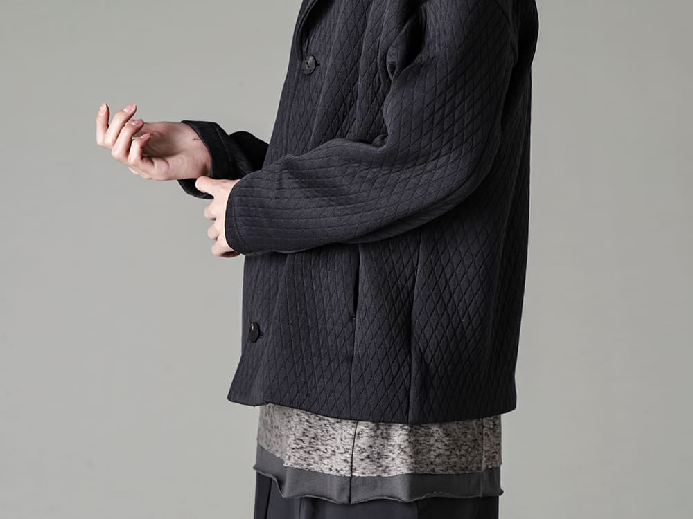 DEVOA(デヴォア) 23SS(春夏) DEVOAらしいデイリーに着用できる品の良いジャケット  - JKK-DKAJ ジャケット キルトコットン / ポリエステル CSC-SBML ロング スリーブ リネン ジャージー 2-002