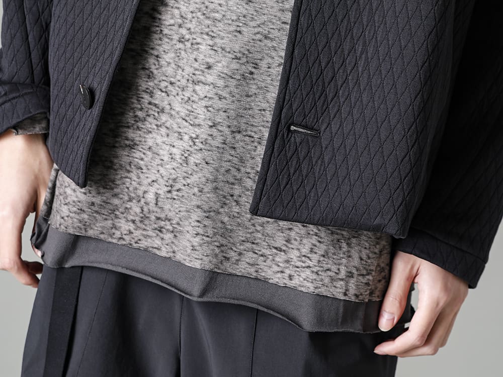 DEVOA(デヴォア) 23SS(春夏) DEVOAらしいデイリーに着用できる品の良いジャケット  - JKK-DKAJ ジャケット キルトコットン / ポリエステル CSC-SBML ロング スリーブ リネン ジャージー 2-005