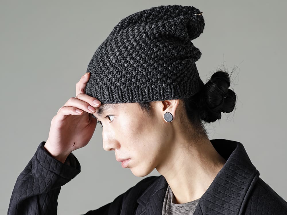 WERKSTATT:MÜNCHEN(ワークスタッド ミュンヘン) 23SS(春夏) DEVOAらしいデイリーに着用できる品の良いジャケット  - JKK-DKAJ ジャケット キルトコットン / ポリエステル CSC-SBML ロング スリーブ リネン ジャージー M8050-RH-Anthracite キャップ モス アンスラサイト 2-006