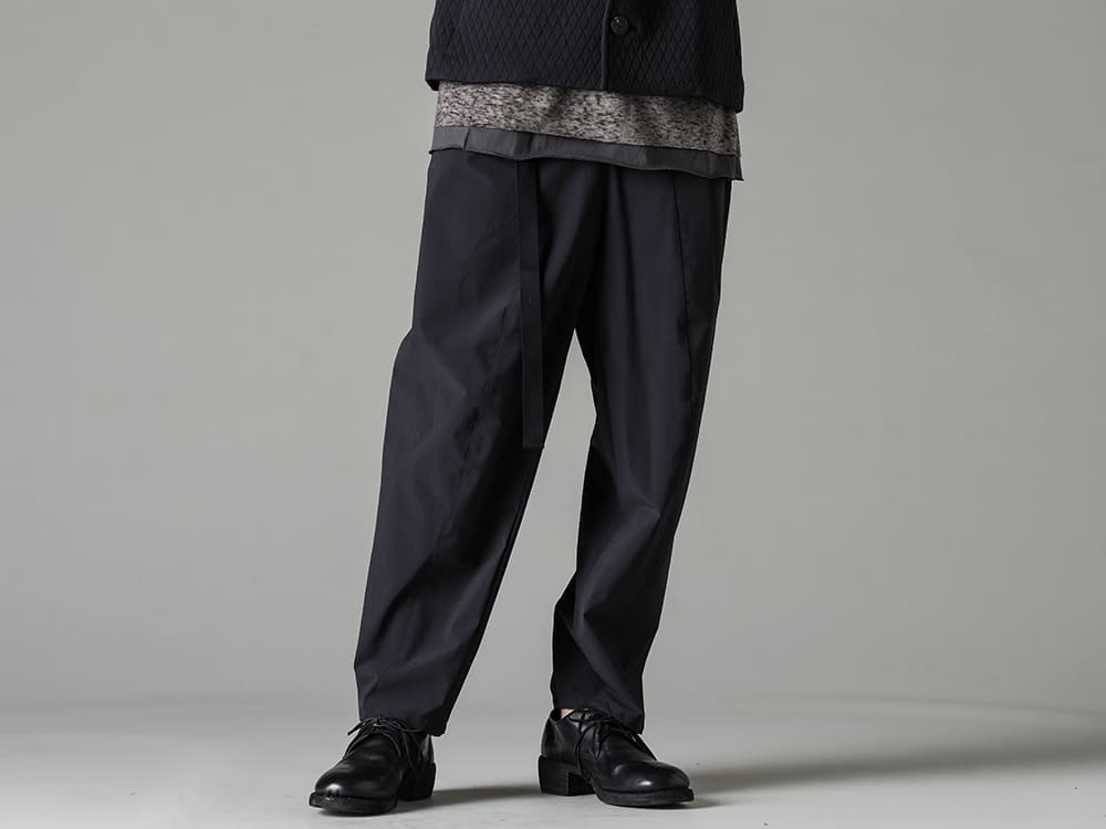 The Viridi-anne(ザ ヴィリジアン) GUIDI(グイディ) 23SS(春夏) TVAらしいリラックスムード漂うシルエットのパンツ VI-3562-04-Black 撥水加工 ストレッチ ワイドパンツ ブラック 792Z クラシック ダービーシューズ レースアップ ダブルソール - ホース フルグレイン - 792Z 3-001