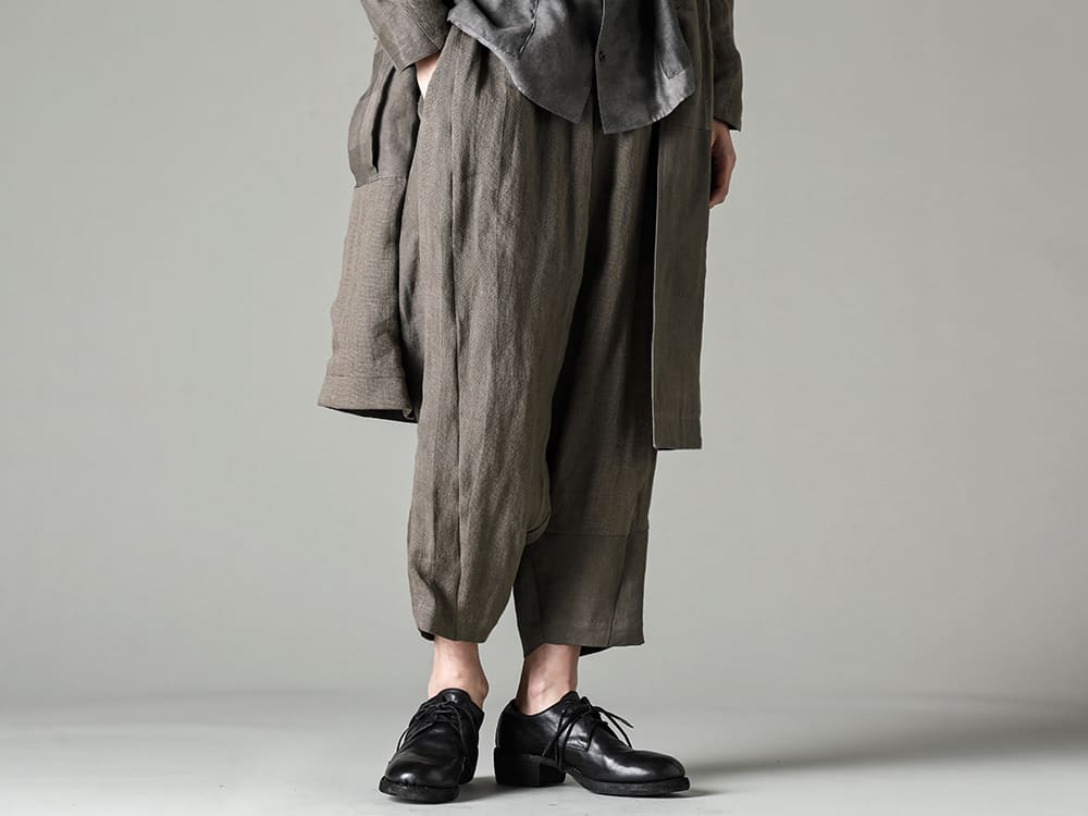 DEVOA 23SS These pants have a cool and light feeling typical of spring and summer. - PTN-LMSB Relax  pants linen combination Classic Derby Shoes Lace-up Double Sole - Horse Full Grain - 792Z 3-002