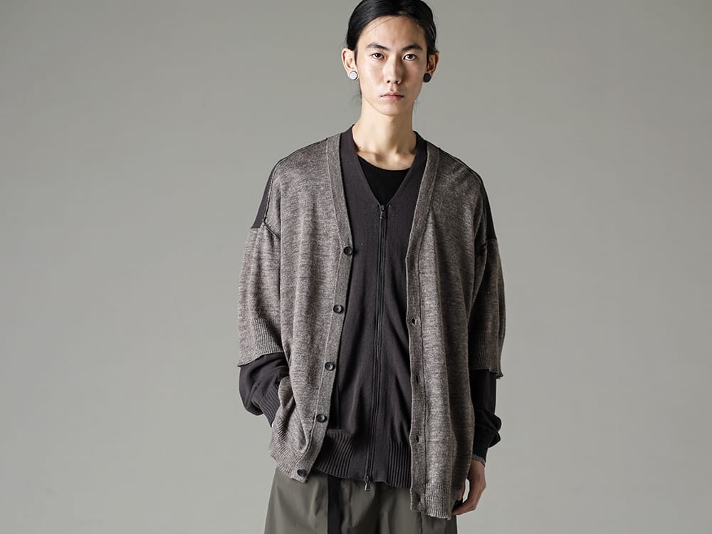 The Viridi-anne - ザ ヴィリジアン 2023SS レイヤードデザインが特徴の春カーディガン  - VI-3588-07 - ダブル レイヤード フロント カーディガン 2-006