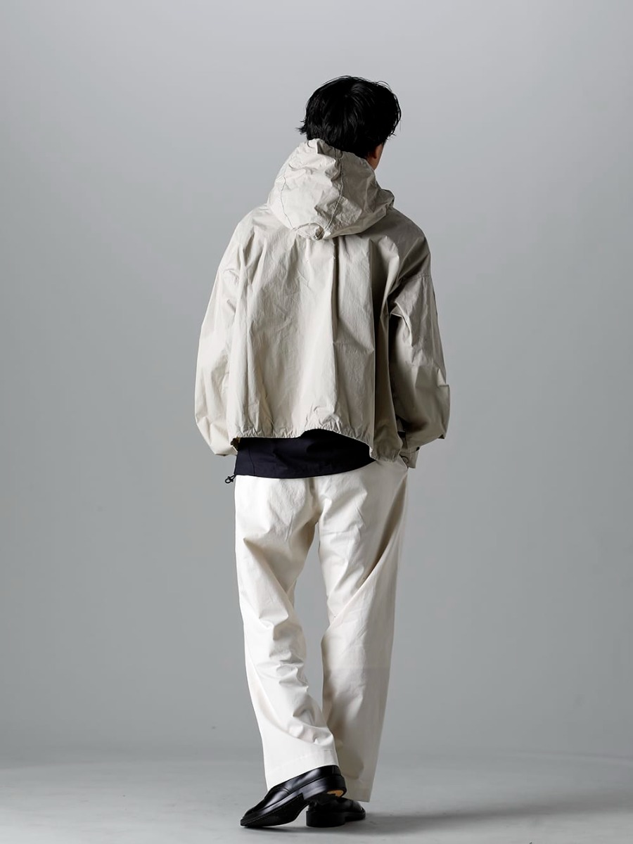 Maison Margiela 2023SS styling Light and comfortable Maison Margiela sports jacket - S50AM0597 - Sports Jacket - IH-23SS-P022-CSS-Ivory - Semi Flared Relaxed Pants Ivory - IH-22SS-S001-RC - Leather Shoes 1-004