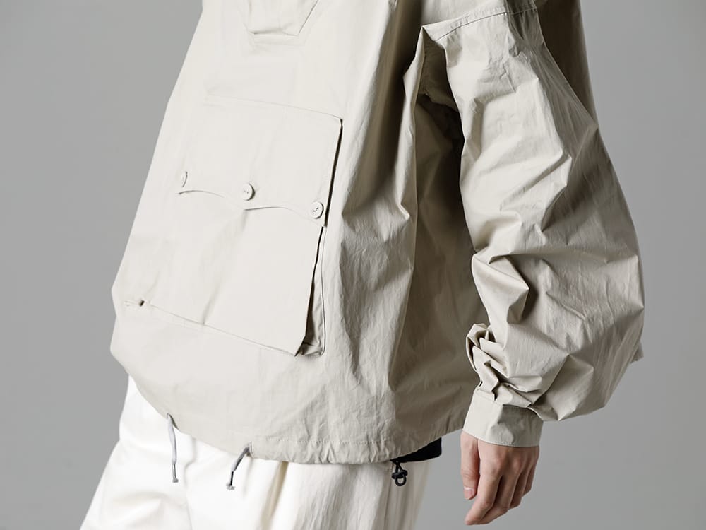 Maison Margiela 2023SS Relaxed outerwear with neck volume and front pocket accents - S50AM0597 - Sports Jacket - RW-418-Navy - Climbing -T Navy 2-005