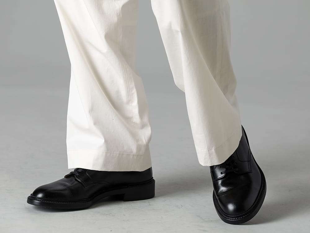 IRENISA 2023SS IRENISA's semi-flared relaxed pants that can be styled beautifully - Semi Flared Relaxed Pants Ivory - IH-22SS-S001-RC - Leather Shoes 3-003