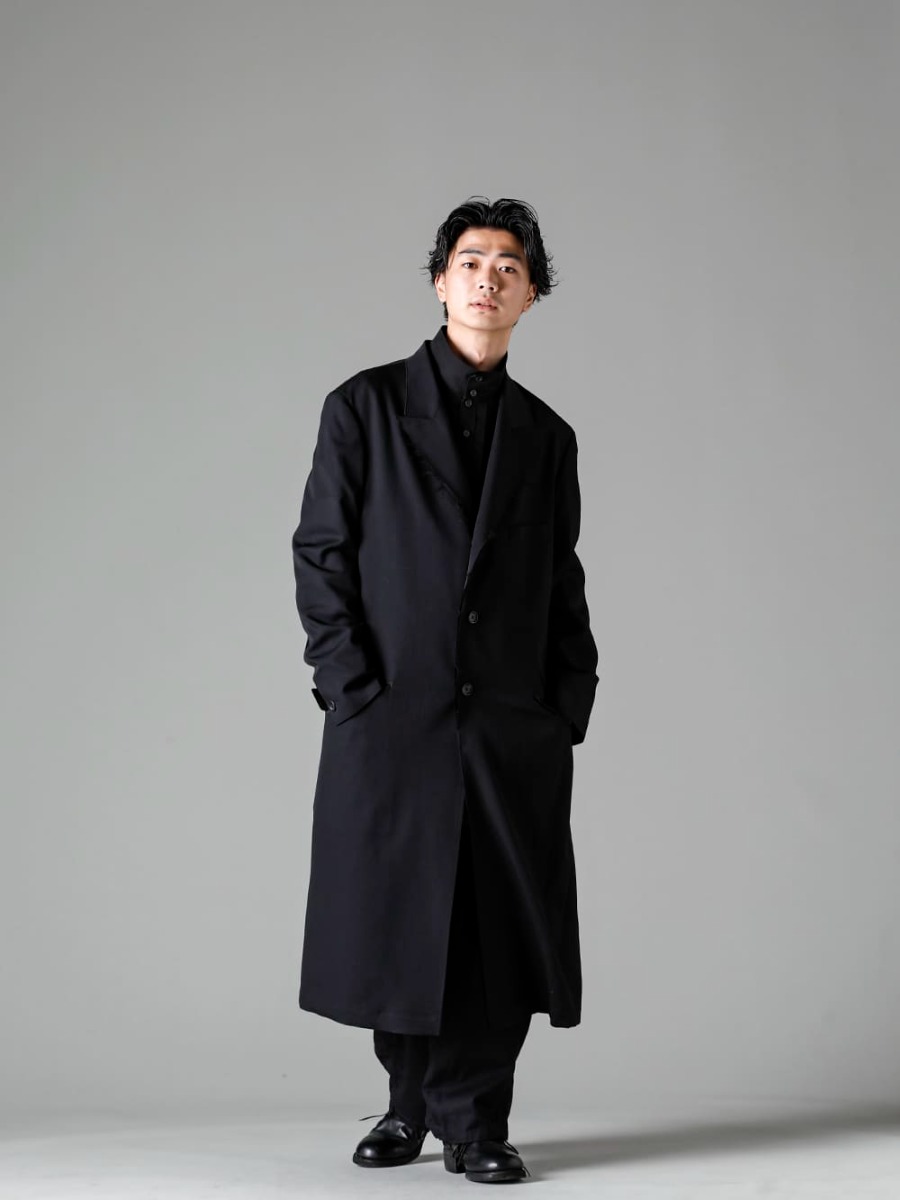 Yohji Yamamoto 23SS オールブラック ワイドシルエットスタイル