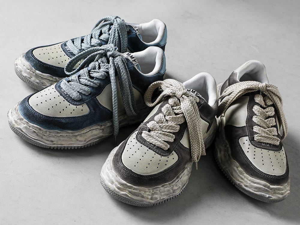 Maison MIHARAYASUHIRO - メゾン ミハラヤスヒロ 2023SS A10FW710 -ウェイン ロー- オリジナルソール レザー スニーカー 1-001