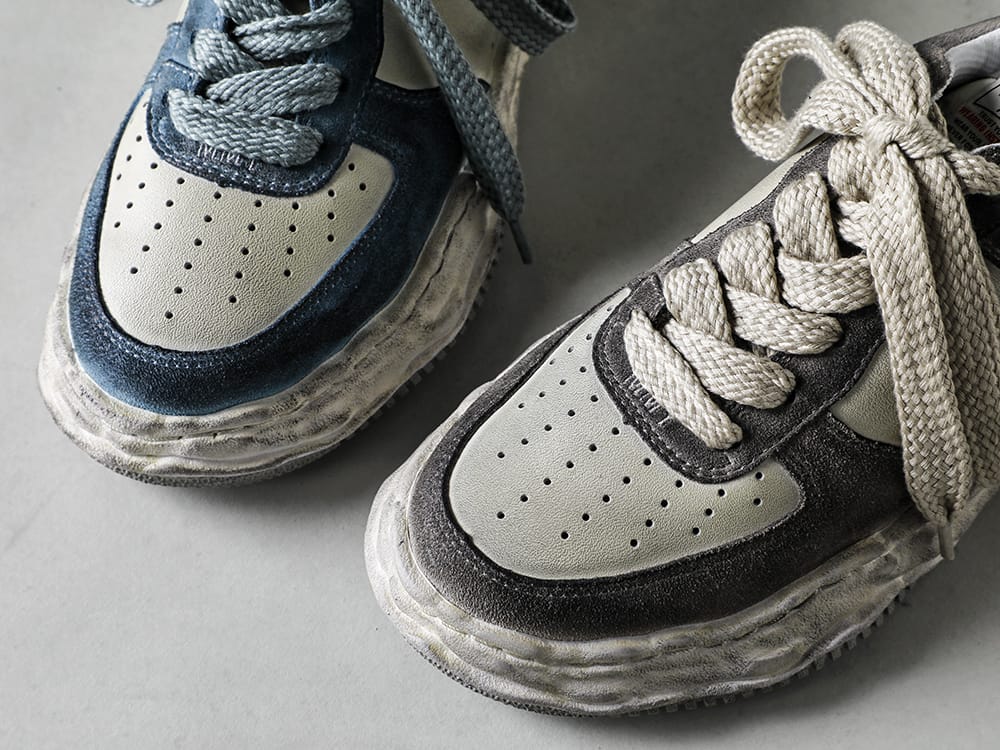 Maison MIHARAYASUHIRO - メゾン ミハラヤスヒロ 2023SS A10FW710 -ウェイン ロー- オリジナルソール レザー スニーカー 1-003