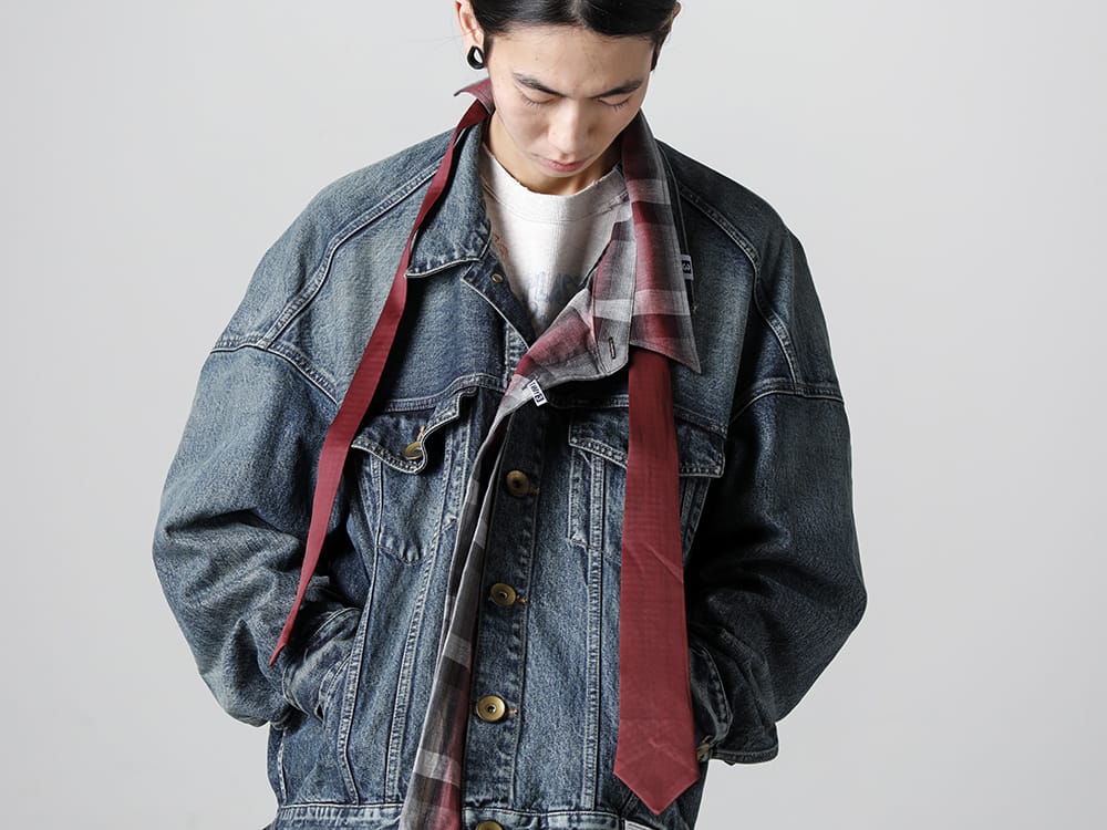 Maison MIHARAYASUHIRO - メゾン ミハラヤスヒロ 2023SS A10BL023 ミックスレイヤードデニムジャケット 2-002