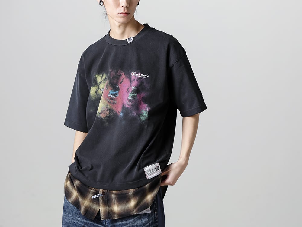 Maison MIHARAYASUHIRO - メゾン ミハラヤスヒロ 2023SS A10TS641 - シャツ レイヤード Tee 6-001