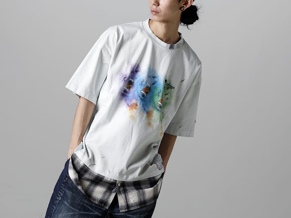 Maison MIHARAYASUHIRO - メゾン ミハラヤスヒロ 2023SS A10TS641 - シャツ レイヤード Tee 6-002