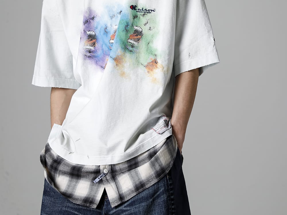 Maison MIHARAYASUHIRO - メゾン ミハラヤスヒロ 2023SS A10TS641 - シャツ レイヤード Tee 6-004