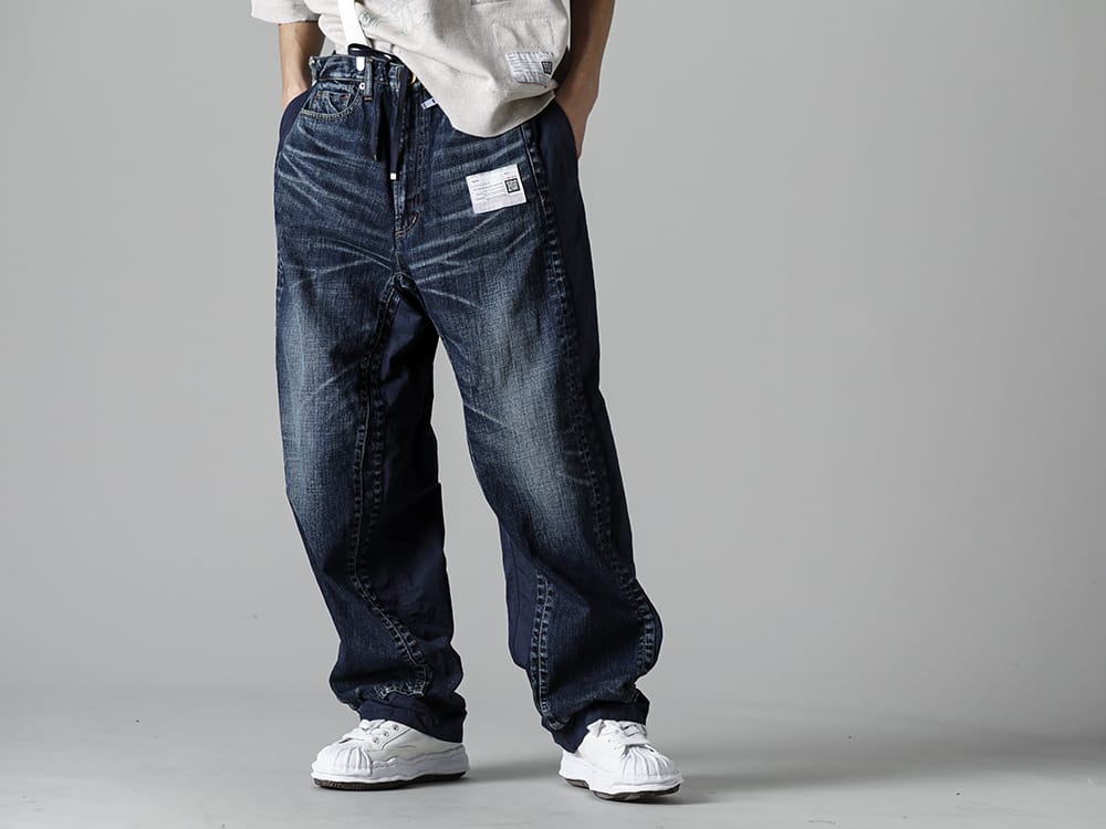 Maison MIHARAYASUHIRO - メゾン ミハラヤスヒロ 2023SS A10PT022 - エンベデッドデニムパンツ 7-001