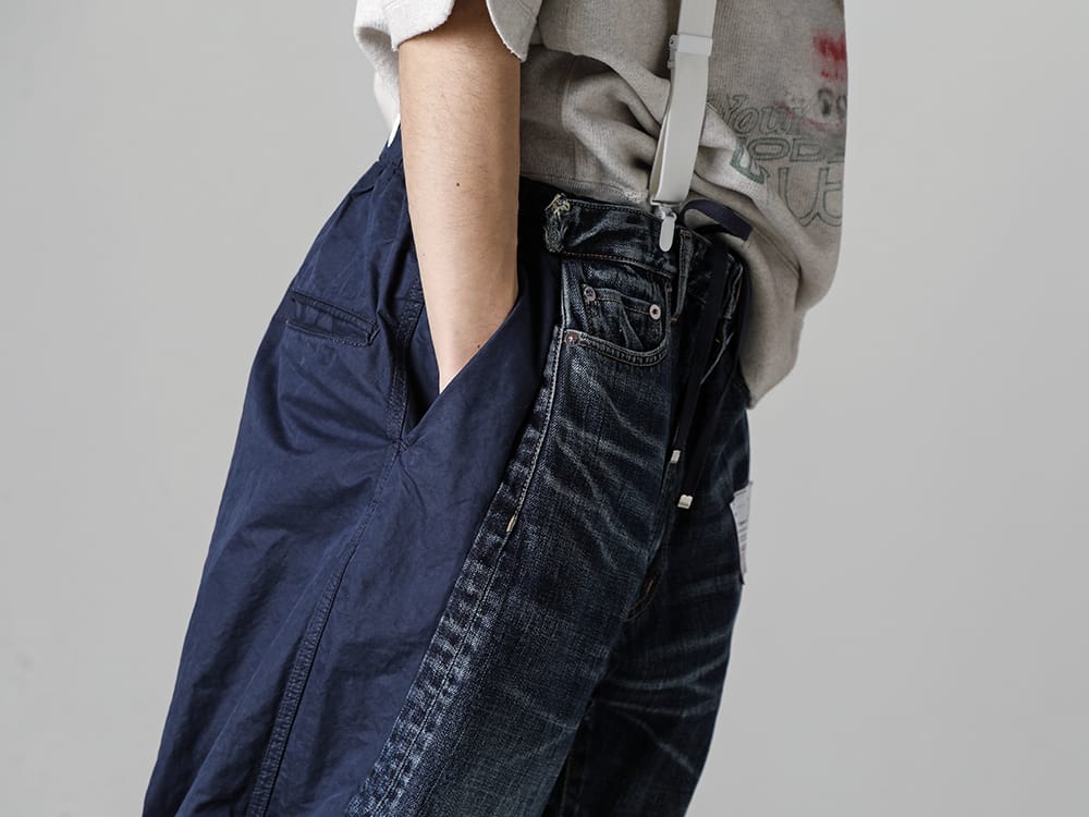 Maison MIHARAYASUHIRO - メゾン ミハラヤスヒロ 2023SS A10PT022 - エンベデッドデニムパンツ 7-004