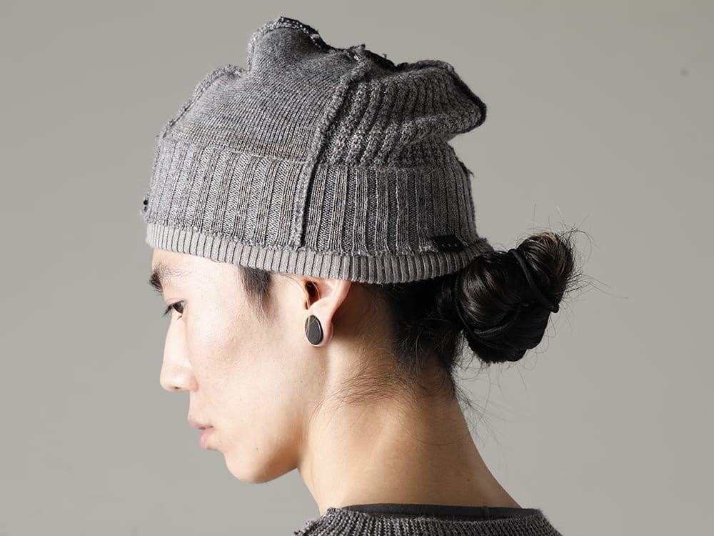 ザ ヴィリジアン 2023SS - 爽快感のあるニット素材 - VI-3615-09-Gray-Brown(ニットハット グレー ブラウン) - 2-009
