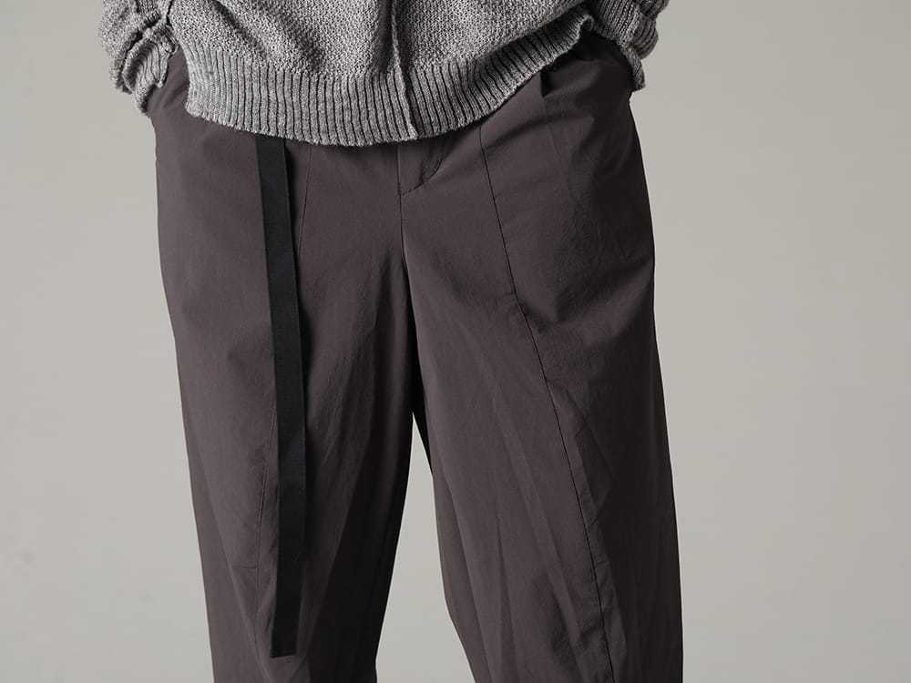 ザ ヴィリジアン 2023SS - 天候を気にせずに着用できる万能アイテム - VI-3562-04-Dark-Gray(撥水加工 ストレッチ ワイドパンツ ダーク グレー) - 3-004