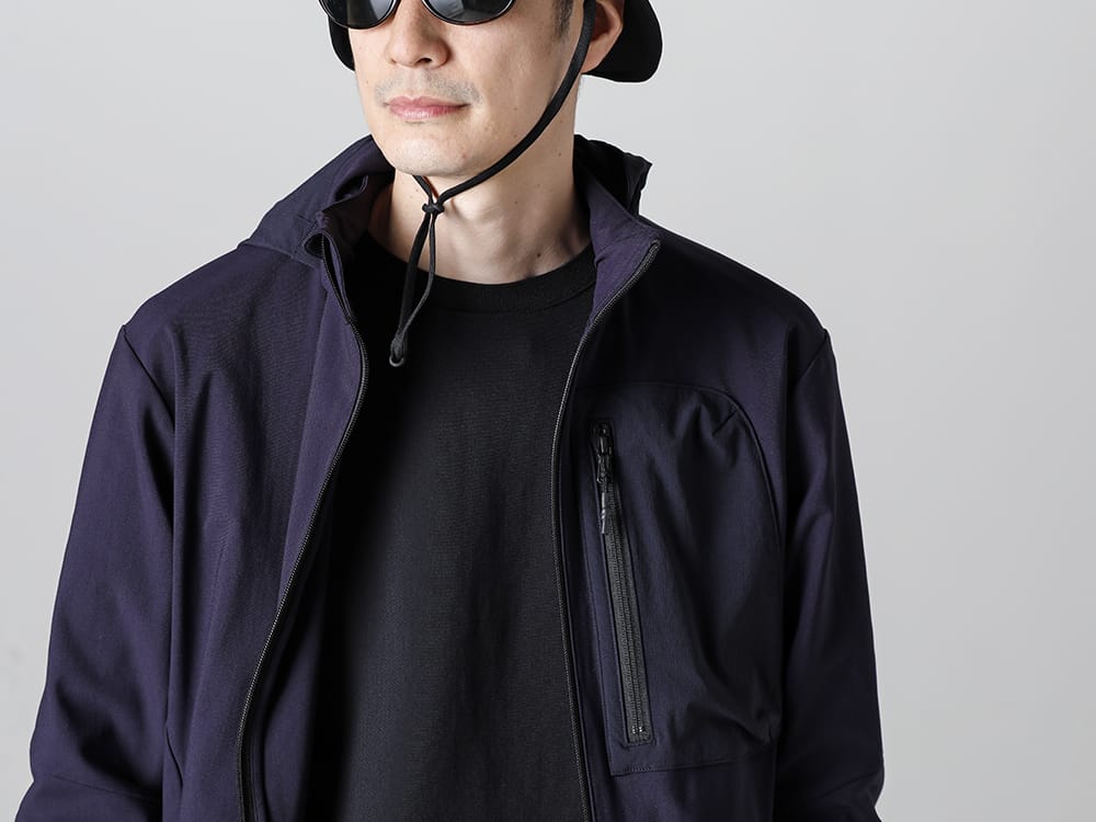 RIPVANWINKLE - リップヴァンウィンクル 2023SS メイン素材は全て同じメリルハイテンションジャージを使用！  - RW-503-Almandine - スタンドフーディ ジャケット アルマンダイン - RW-501-Black - トレイル L/S ブラック 2-002